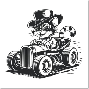 Hot Rod Cat Posters and Art